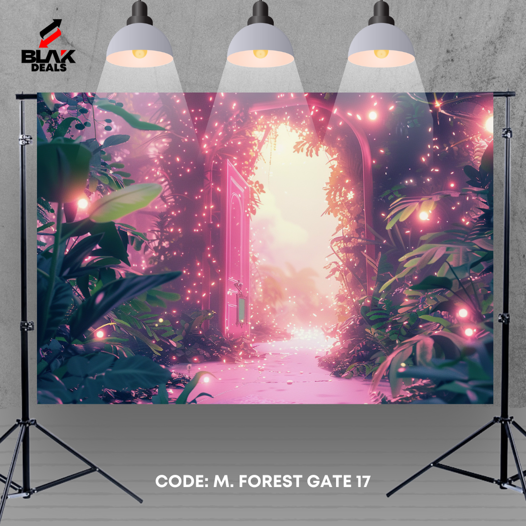 Magical Forest Gate Jungle Maternity Family Couple Photography Backdrop Photoshoot | BLAK Deals