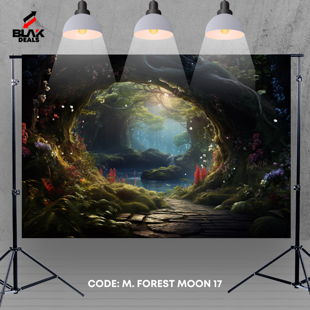 Magical Forest Moon Jungle Maternity Family Couple Photography Backdrop Photoshoot | BLAK Deals