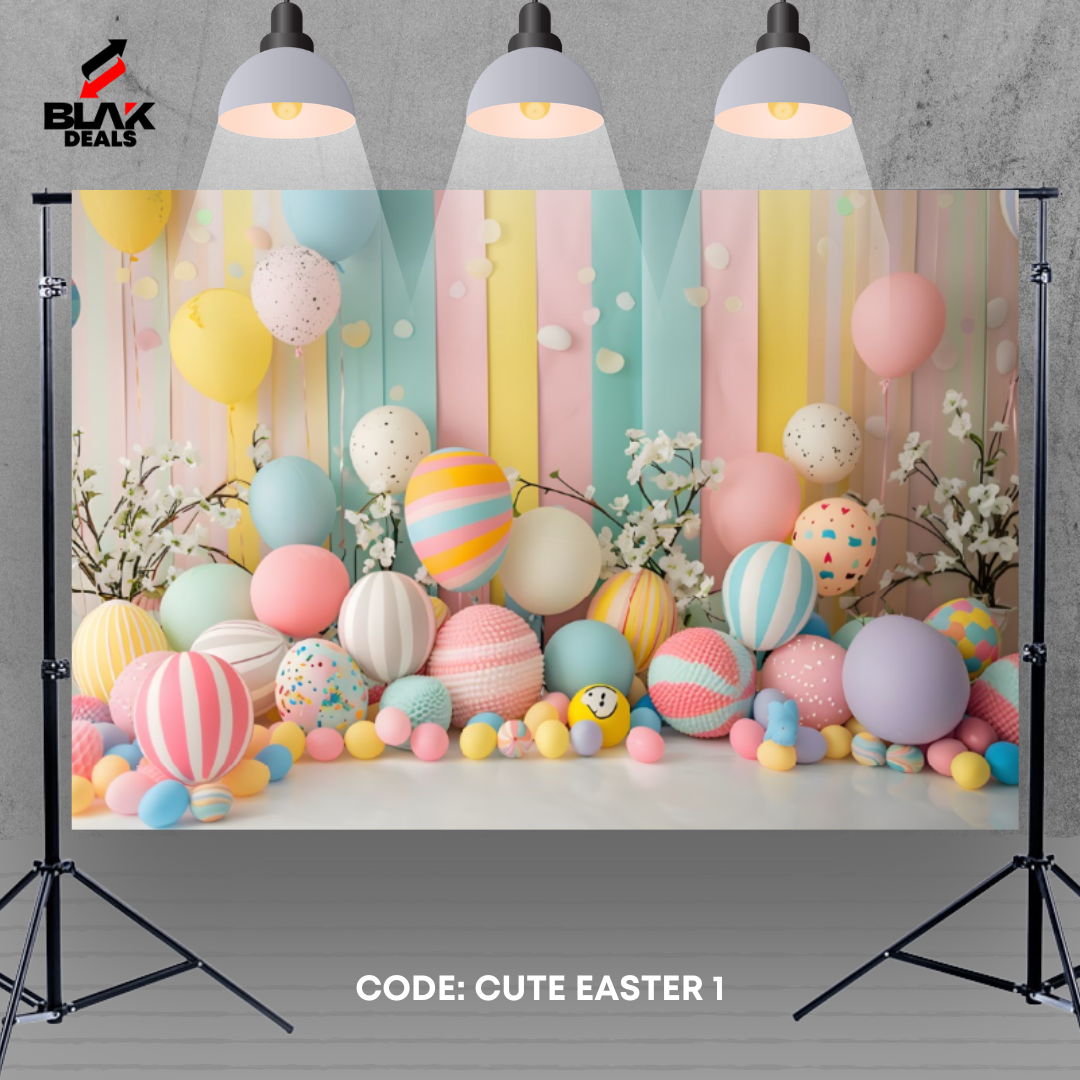 Cute Easter Newborn Toddler Kids Photography Backdrop Photoshoot | BLAK Deals