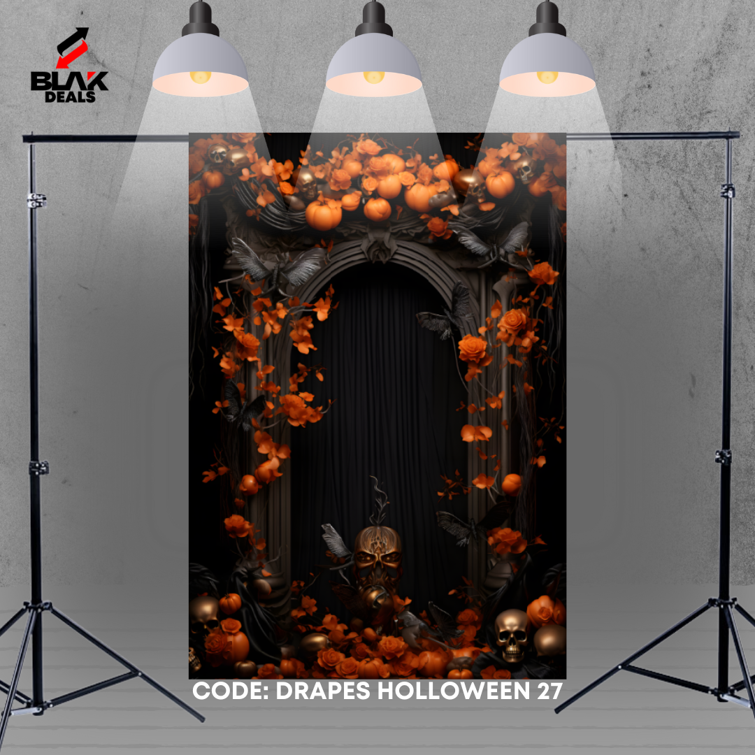 Drapes Halloween Photography Backdrop Photoshoot | BLAK Deals