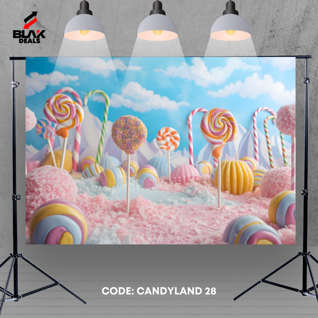 Candyland Kids Toddler Newborn Photography Backdrop Photoshoot | BLAK Deals