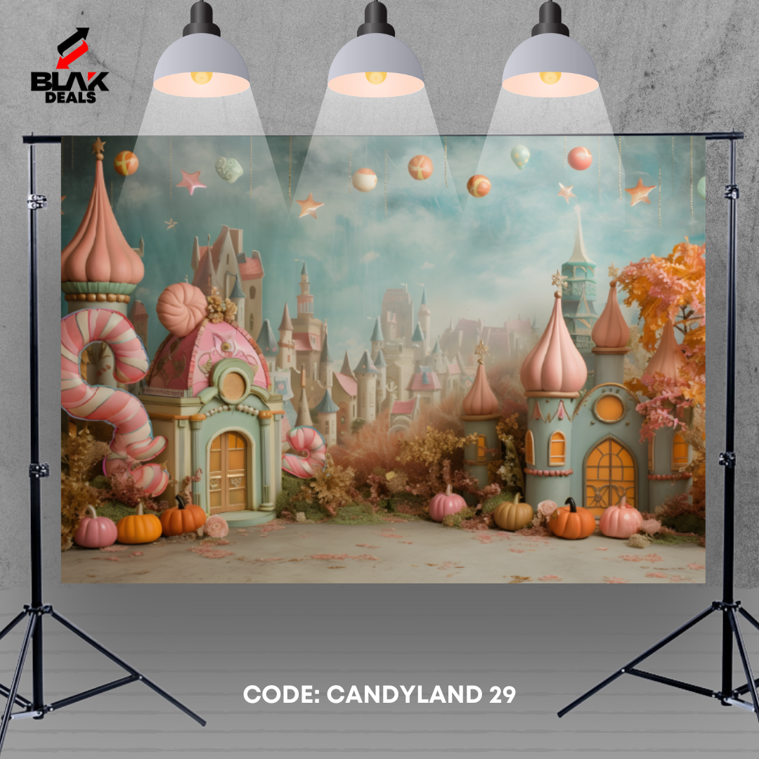 Candyland Kids Toddler Newborn Photography Backdrop Photoshoot | BLAK Deals