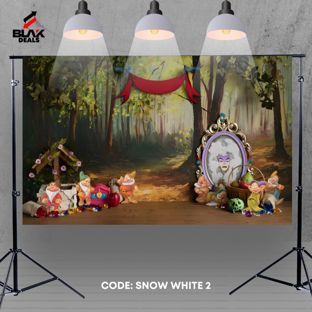 Snow White Fairytale Kids Newborn Toddler Photography Backdrop Photoshoot | BLAK Deals