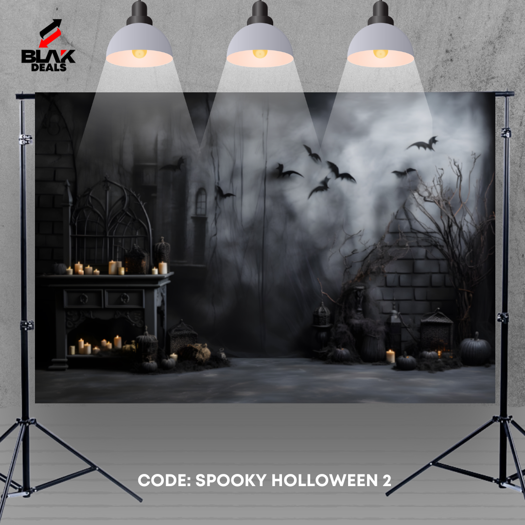 Spooky Halloween Photography Backdrop Photoshoot | BLAK Deals