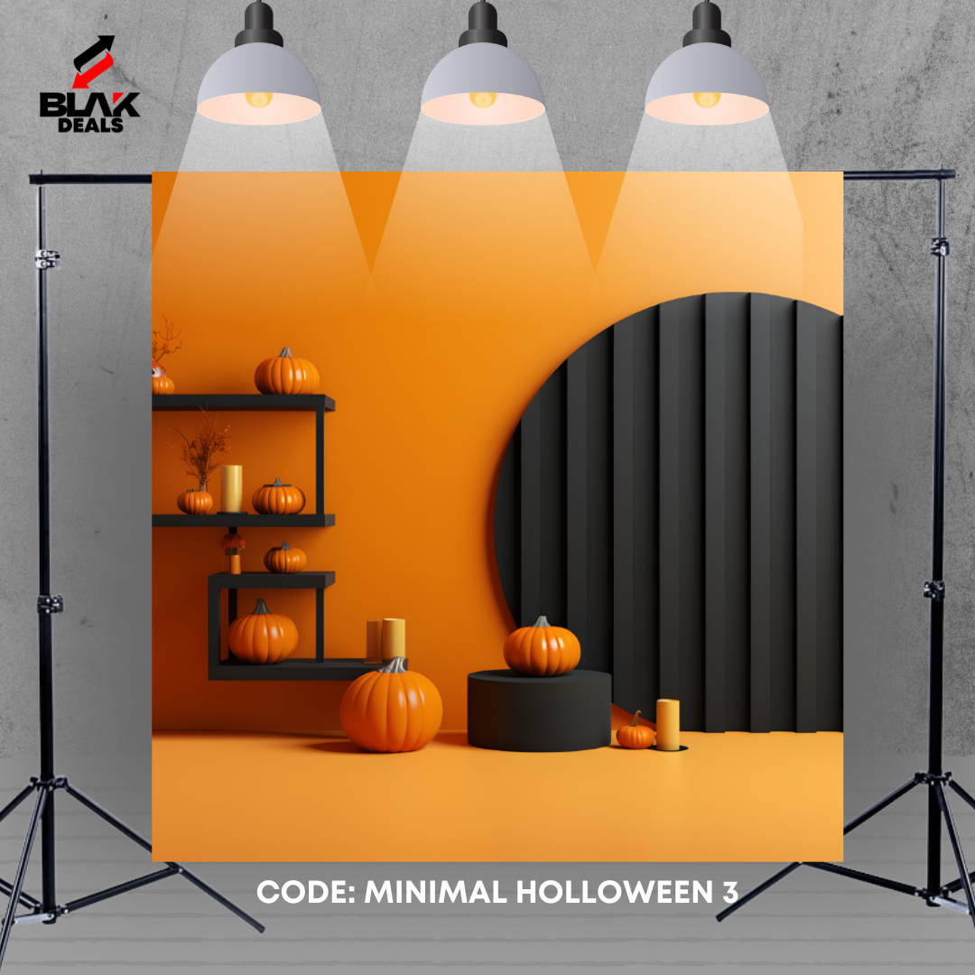 Minamalistic Halloween Photography Backdrop Photoshoot | BLAK Deals