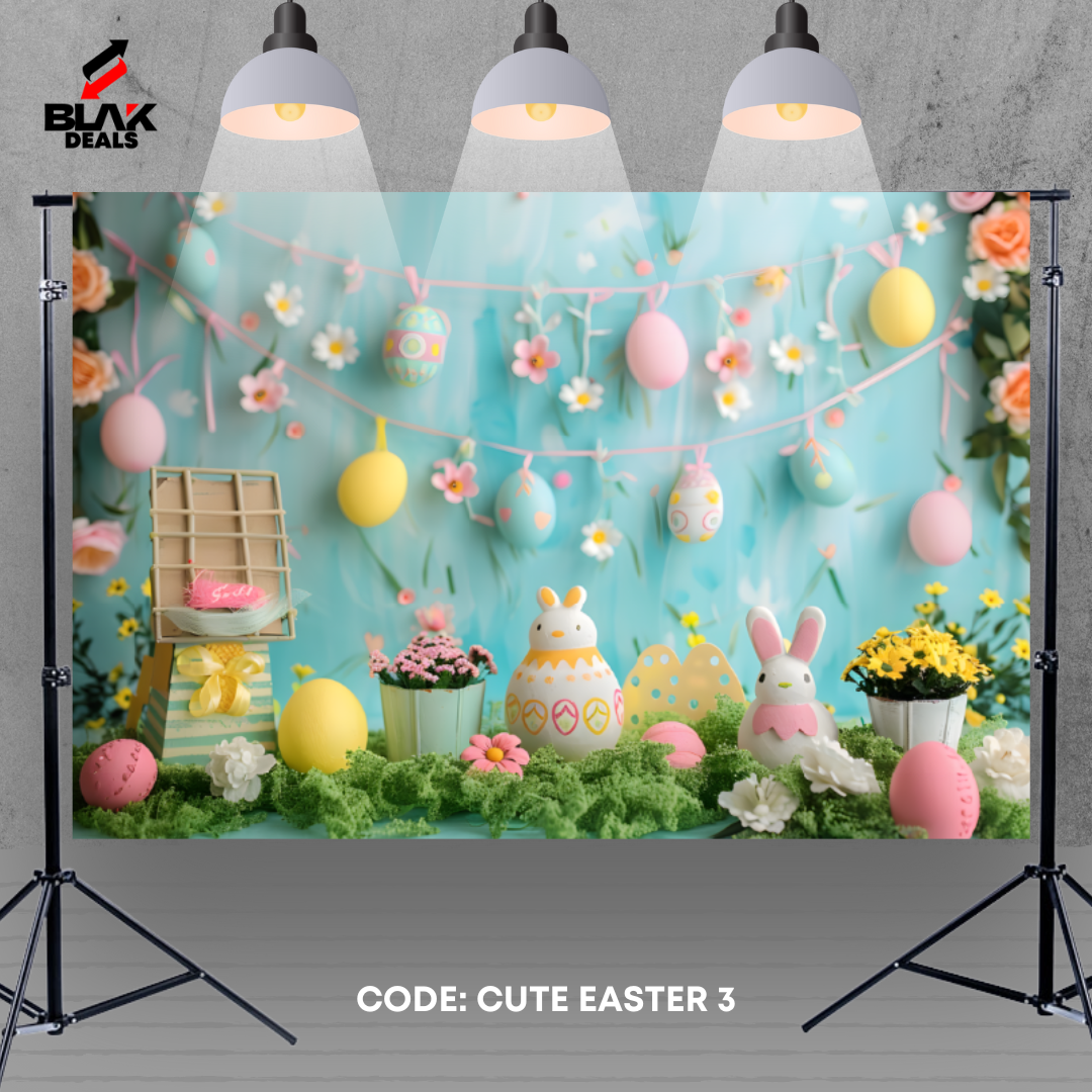 Cute Easter Newborn Toddler Kids Photography Backdrop Photoshoot | BLAK Deals