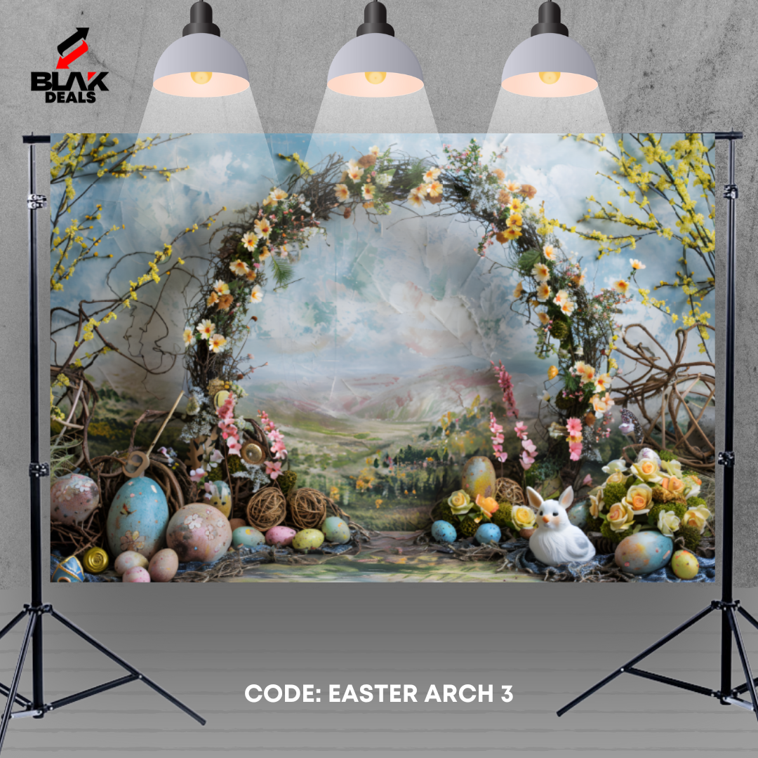 Arc Easter Newborn Toddler Kids Photography Backdrop Photoshoot | BLAK Deals