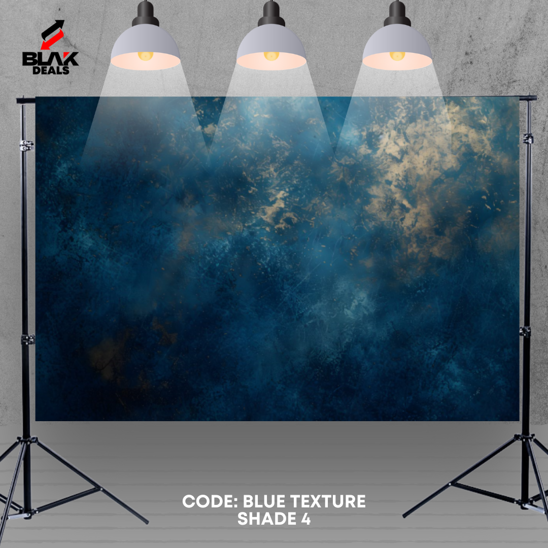 Blue w/ Shades Texture Family Couple Portrait Maternity Photography Backdrop Photoshoot | BLAK Deals