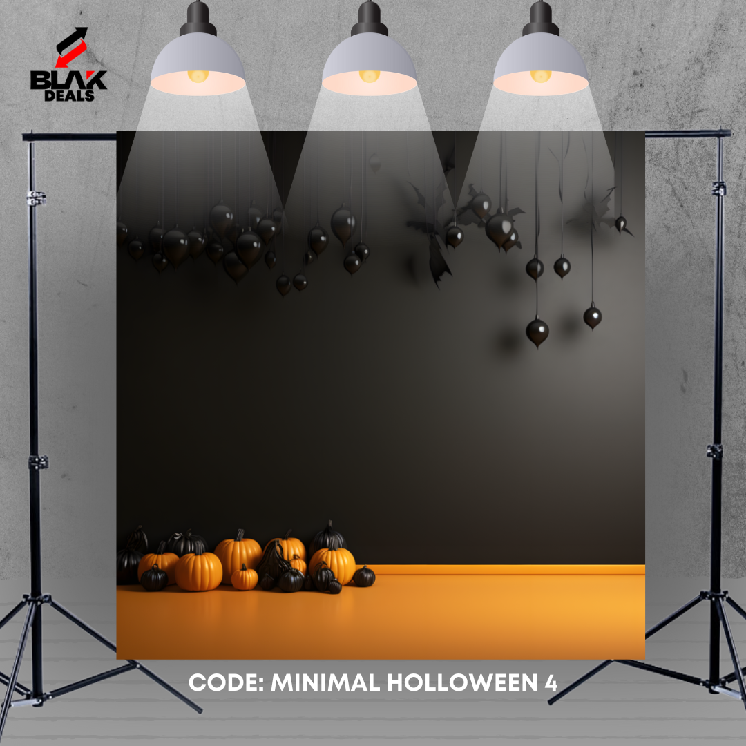 Minamalistic Halloween Photography Backdrop Photoshoot | BLAK Deals