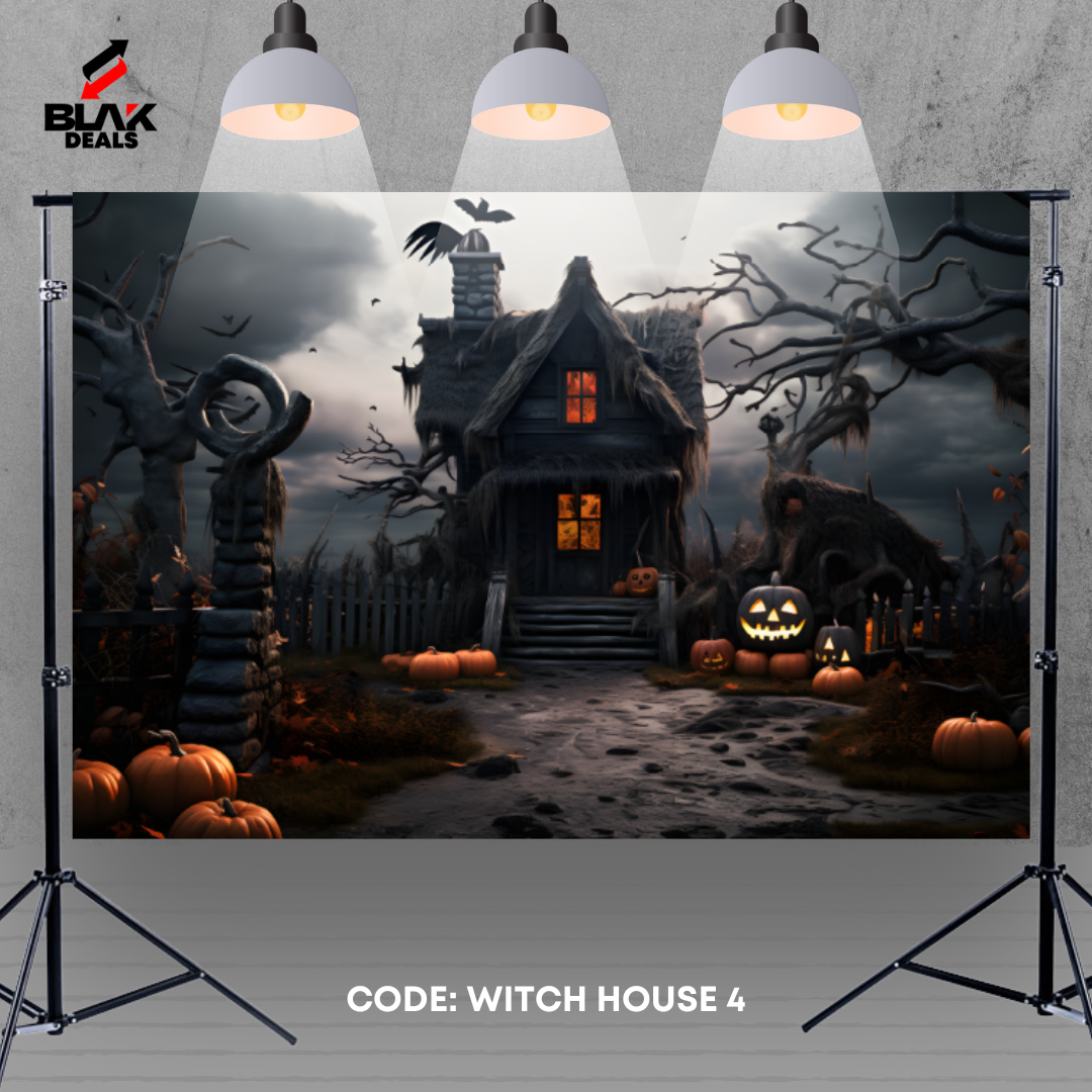 Witch Halloween Photography Backdrop Photoshoot | BLAK Deals