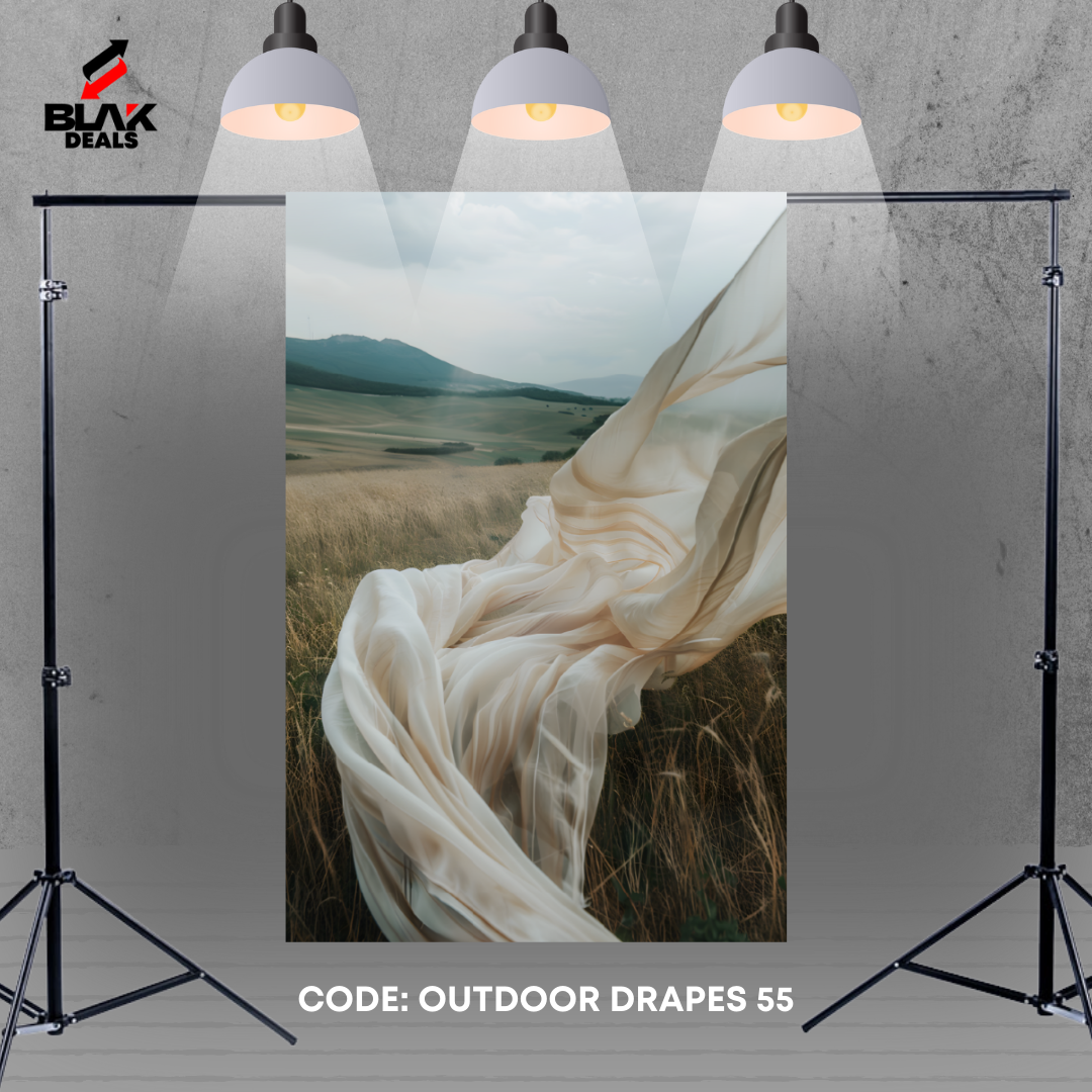 Outdoor Flowing Drapes Family Couple Maternity  Photography Backdrop Photoshoot | BLAK Deals