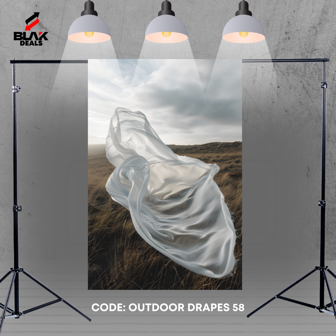 Outdoor Flowing Drapes Family Couple Maternity  Photography Backdrop Photoshoot | BLAK Deals