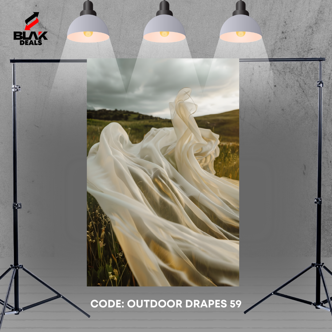 Outdoor Flowing Drapes Family Couple Maternity  Photography Backdrop Photoshoot | BLAK Deals