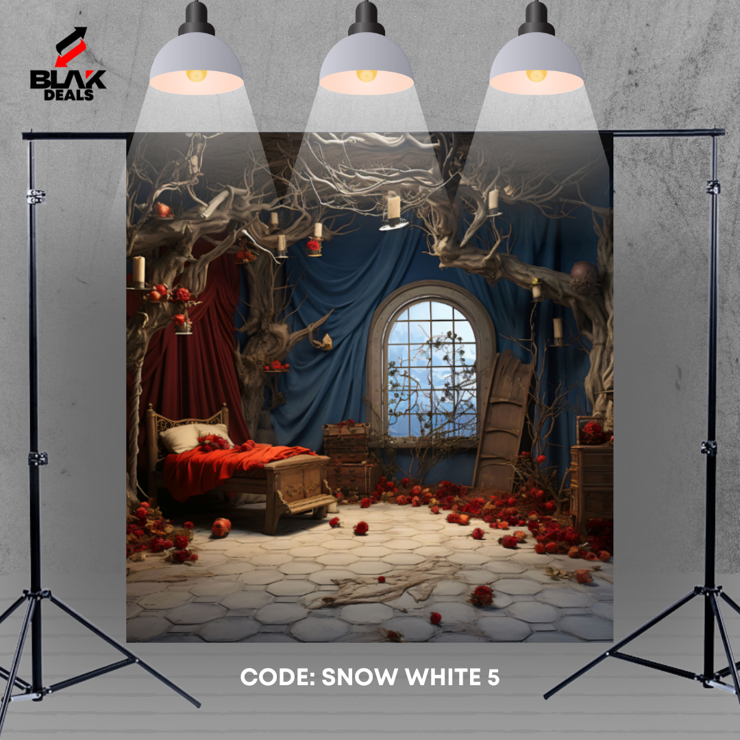 Snow White Fairytale Kids Newborn Toddler Photography Backdrop Photoshoot | BLAK Deals