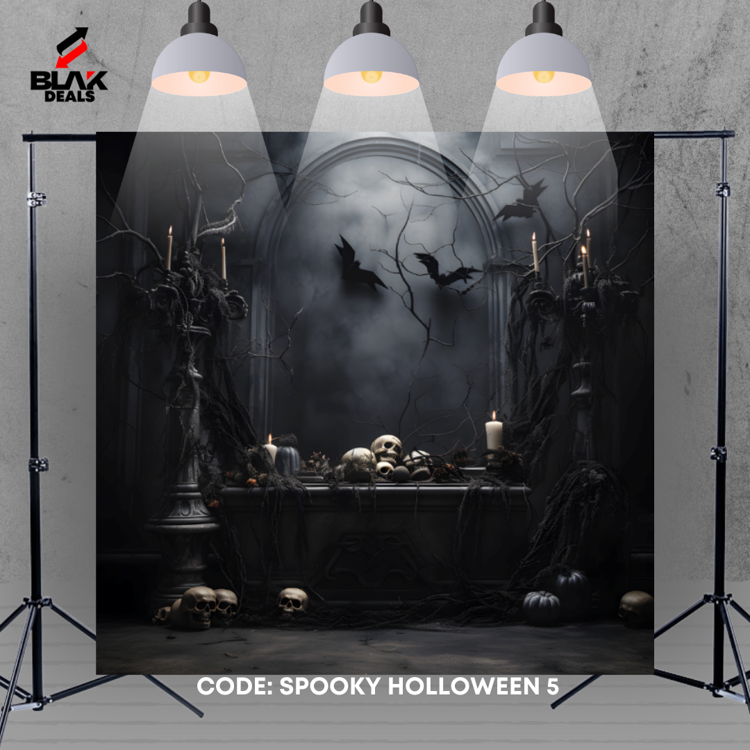 Spooky Halloween Photography Backdrop Photoshoot | BLAK Deals