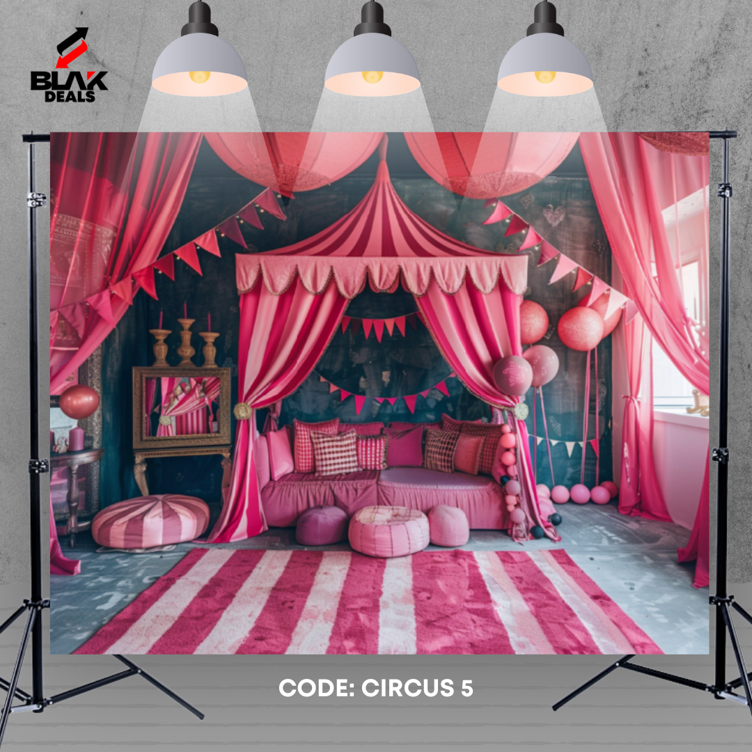 Circus Carnival Balloon Kids Toddler Newborn Photography Backdrop Photoshoot | BLAK Deals