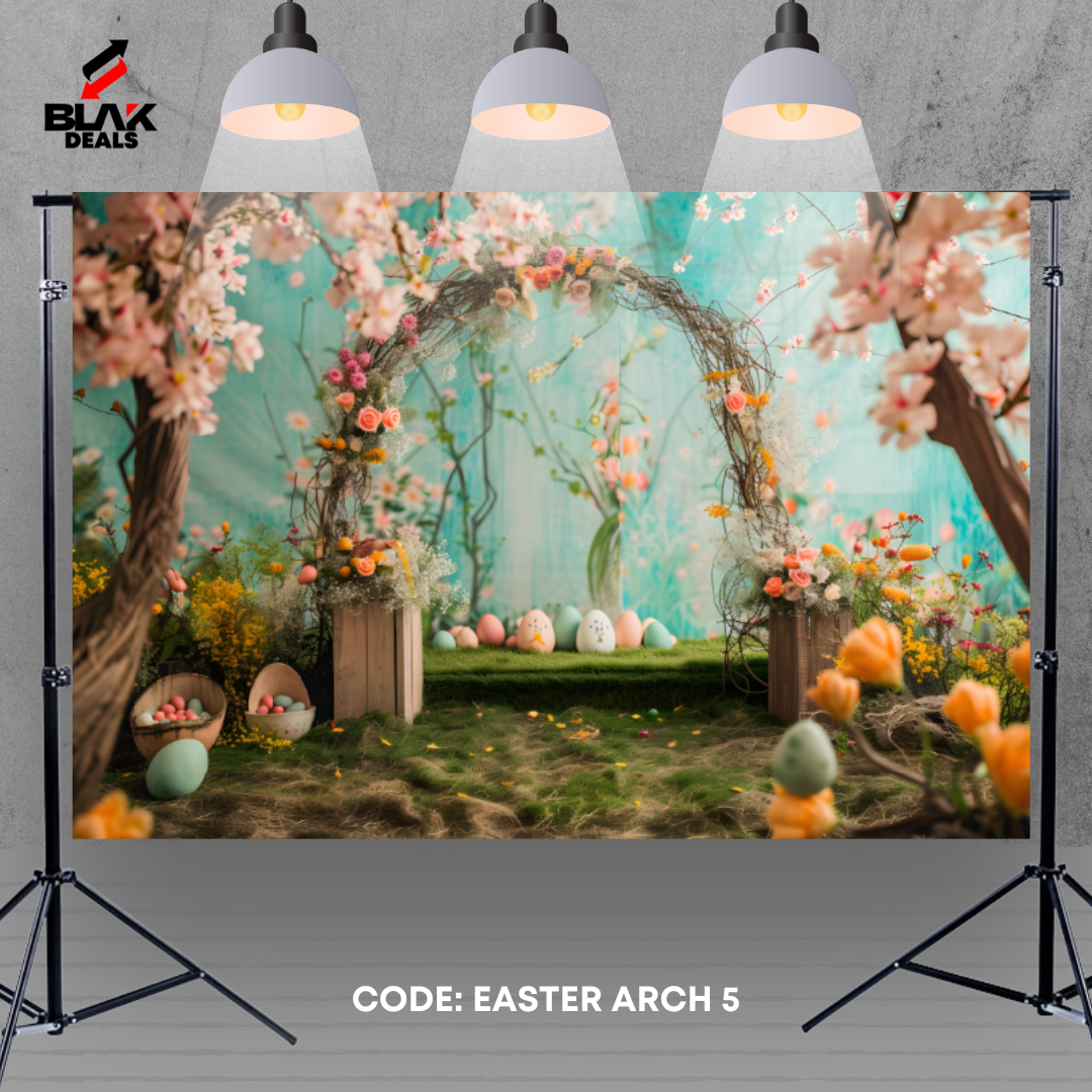 Arc Easter Newborn Toddler Kids Photography Backdrop Photoshoot | BLAK Deals