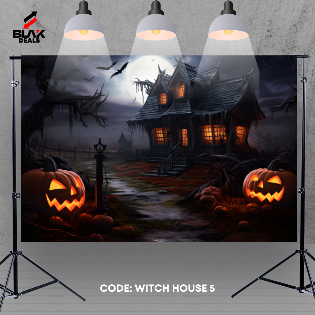 Witch Halloween Photography Backdrop Photoshoot | BLAK Deals