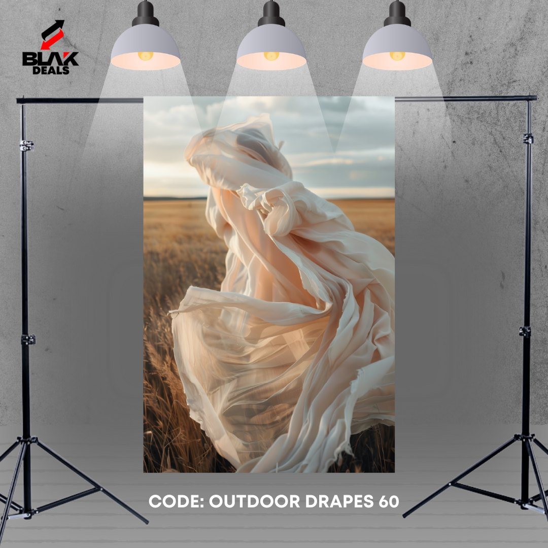 Outdoor Flowing Drapes Family Couple Maternity  Photography Backdrop Photoshoot | BLAK Deals