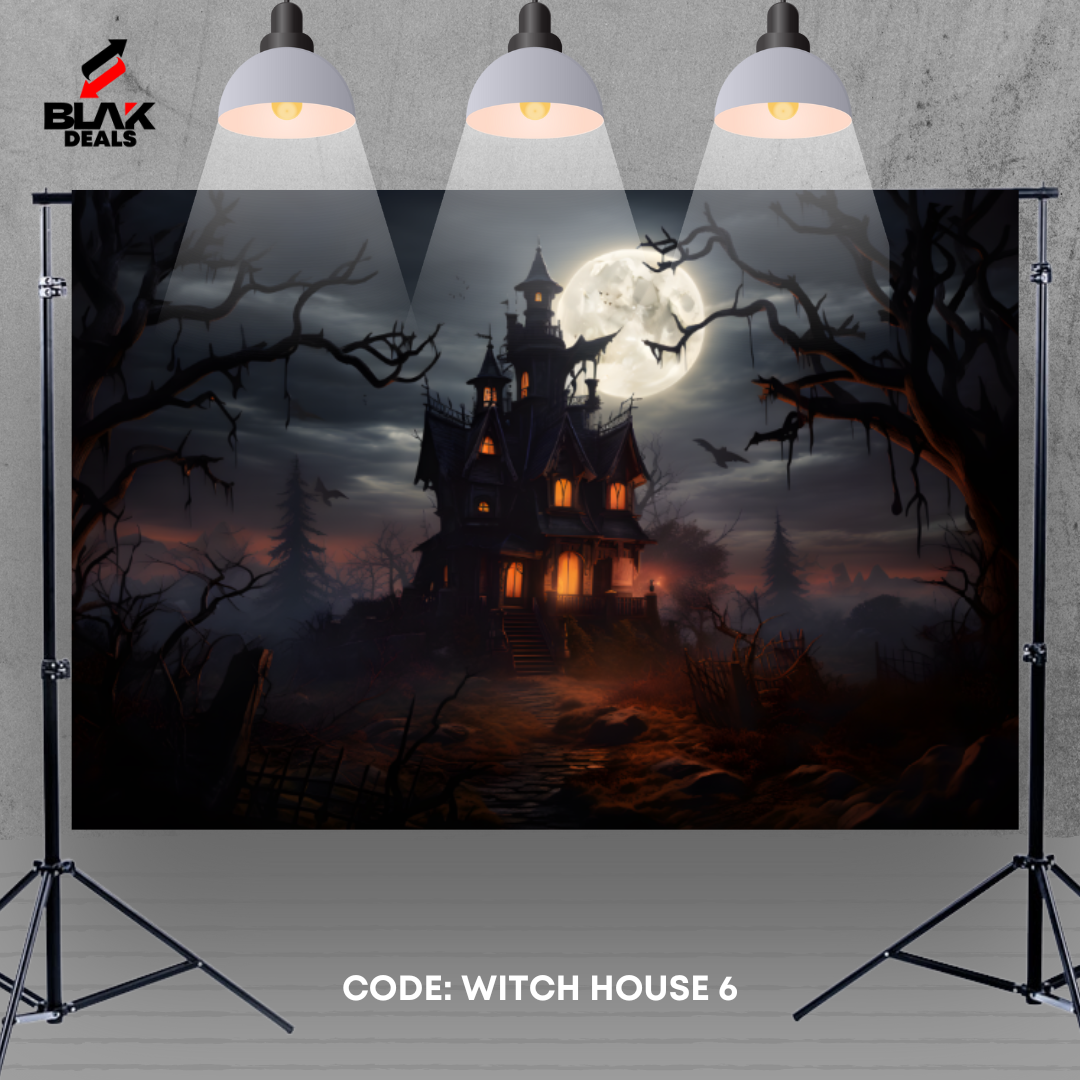 Witch Halloween Photography Backdrop Photoshoot | BLAK Deals