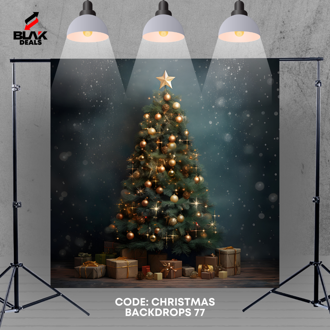 Christmas Family Couple Photography Backdrop Photoshoot | BLAK Deals