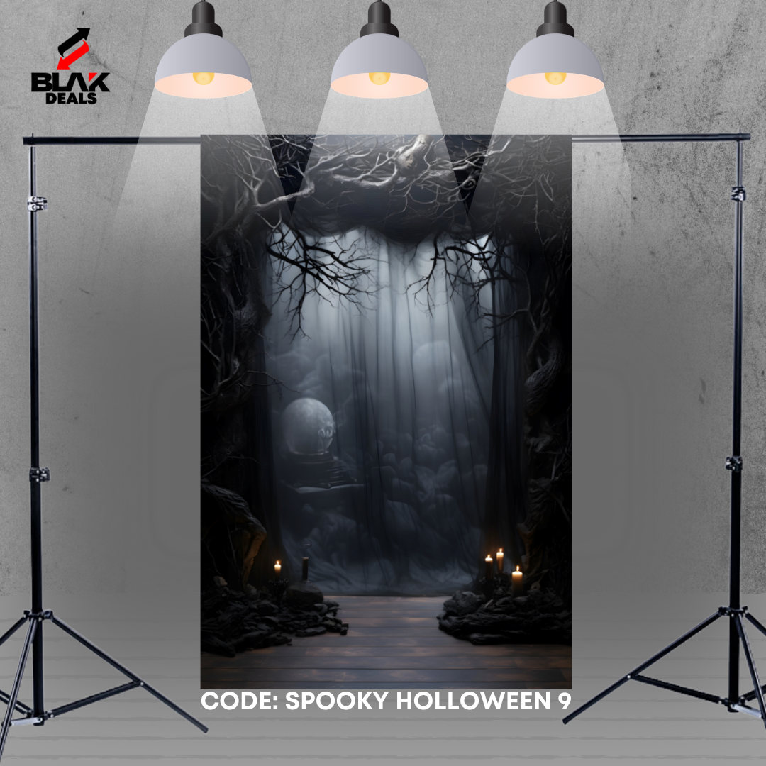 Spooky Halloween Photography Backdrop Photoshoot | BLAK Deals