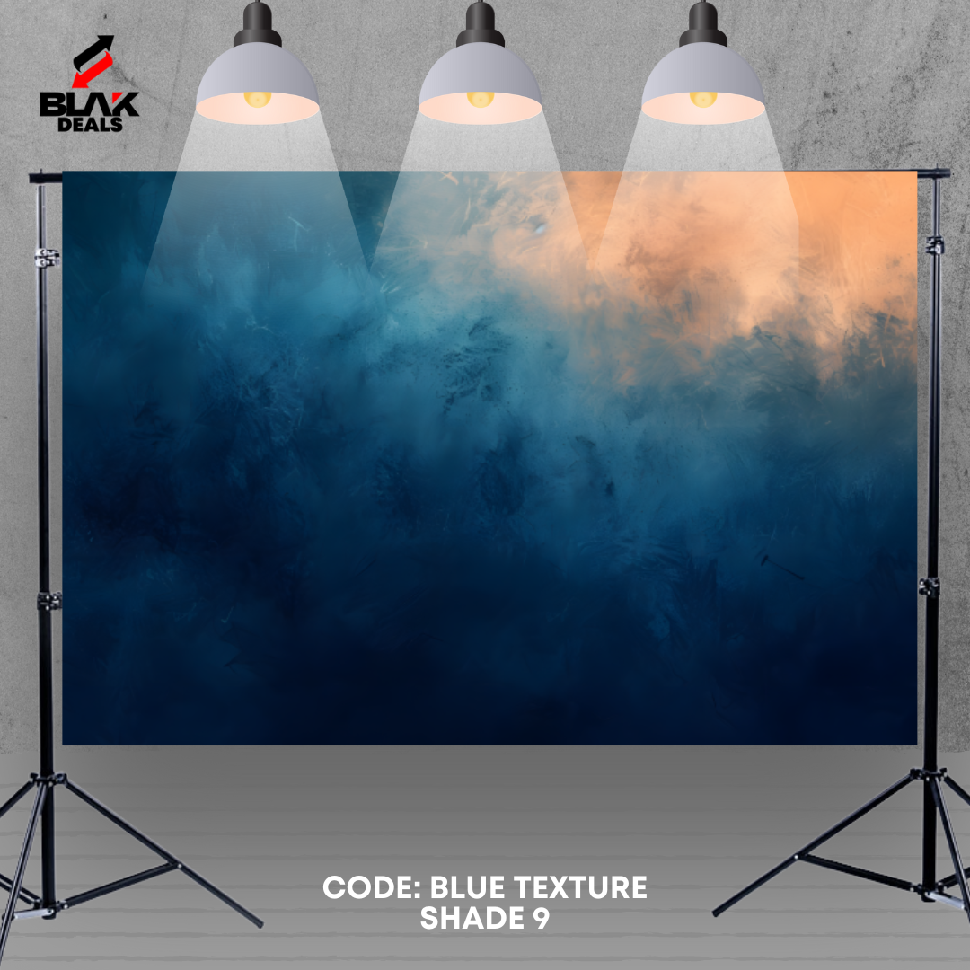 Blue w/ Shades Texture Family Couple Portrait Maternity Photography Backdrop Photoshoot | BLAK Deals