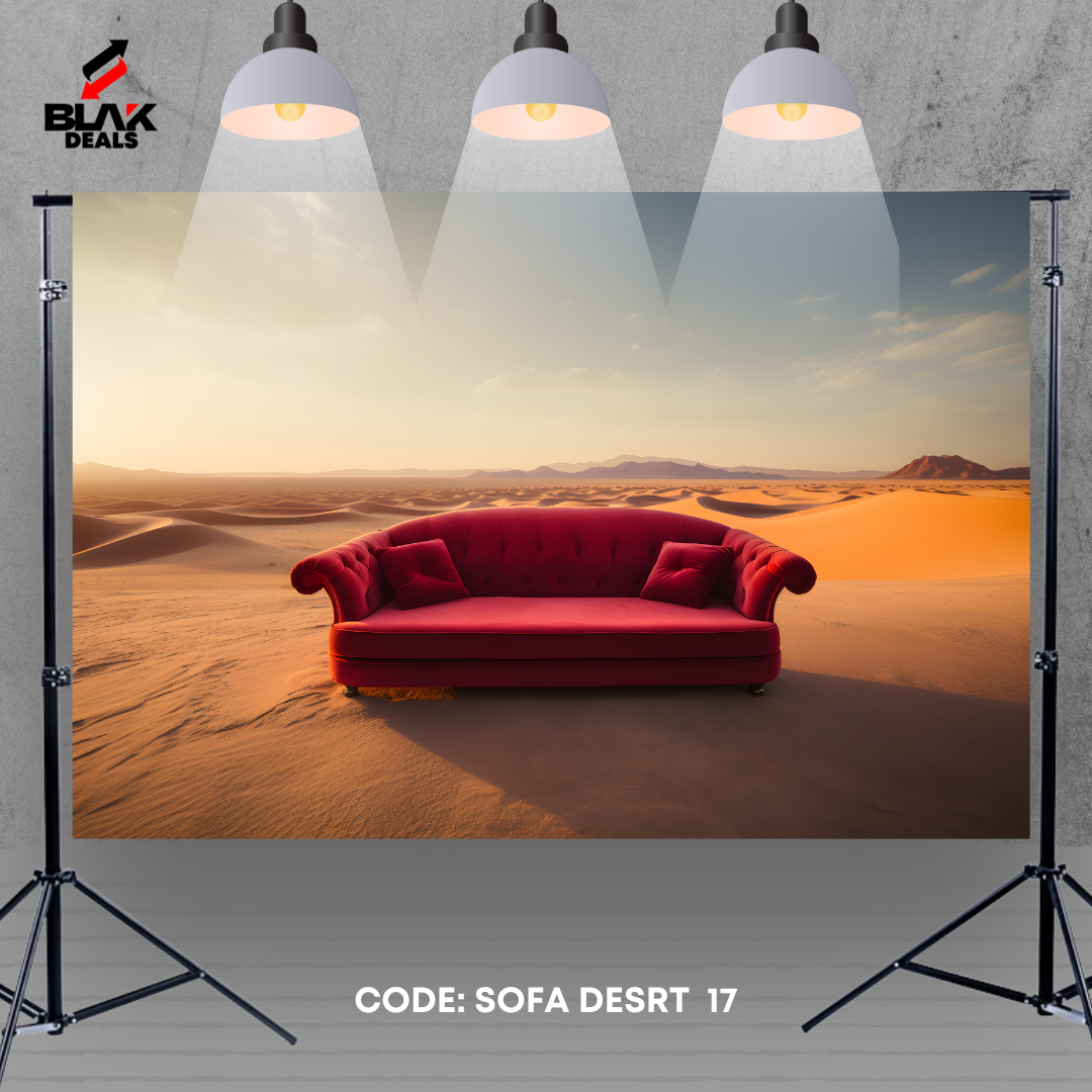 Red Sofa in the Desert Family Maternity Couple Portrait Photography Backdrop Photoshoot | BLAK Deals