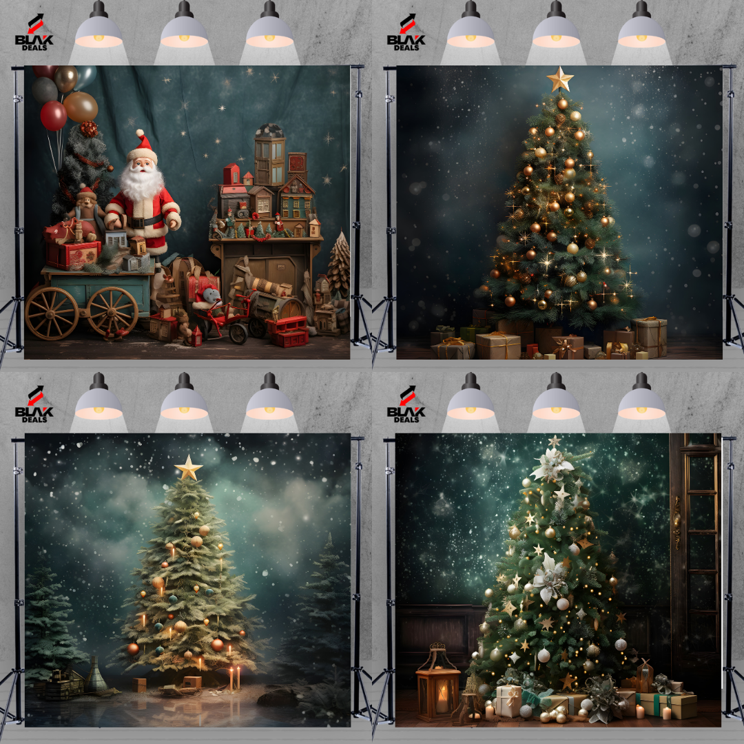 Christmas Family Couple Photography Backdrop Photoshoot | BLAK Deals