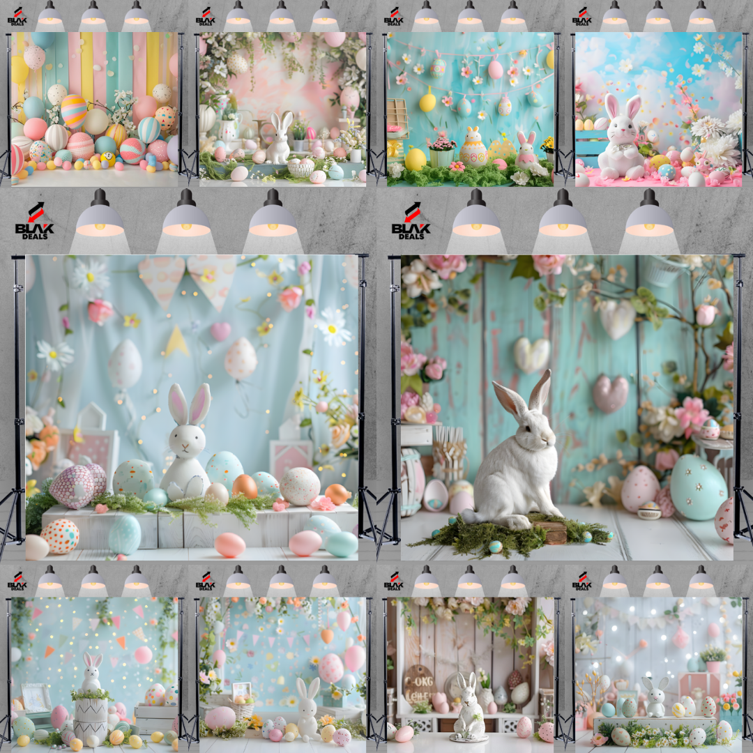 Cute Easter Newborn Toddler Kids Photography Backdrop Photoshoot | BLAK Deals