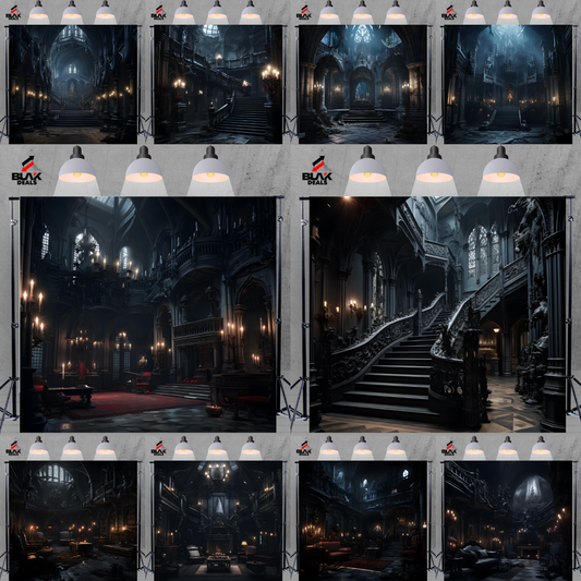 Dark Fantasy Halloween Photography Backdrop Photoshoot | BLAK Deals