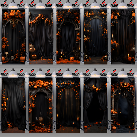 Drapes Halloween Photography Backdrop Photoshoot | BLAK Deals