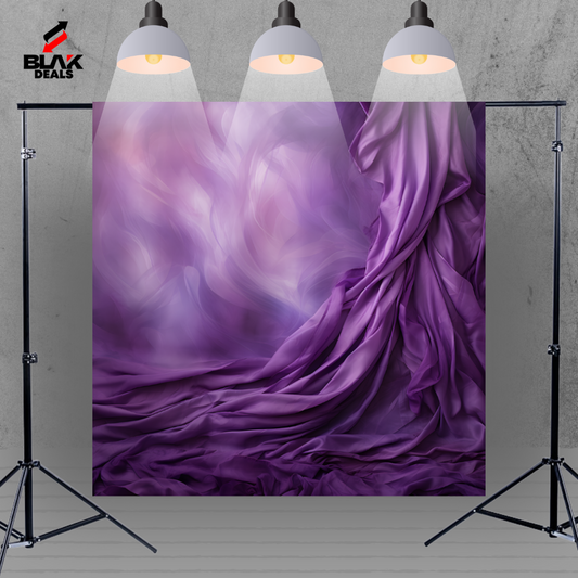 Violet Flowing Drapes Family Couple Maternity  Violet Photography Backdrop Photoshoot | BLAK Deals