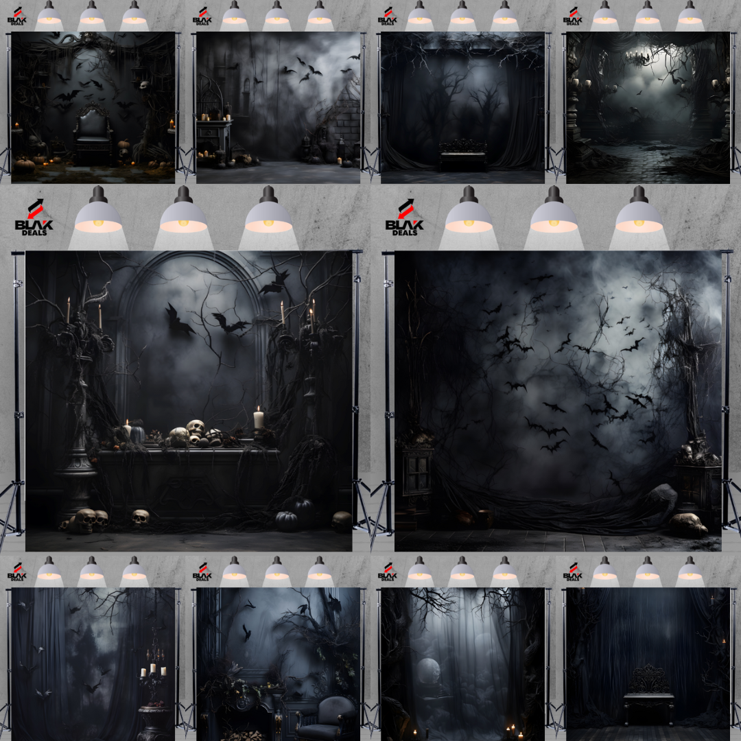 Spooky Halloween Photography Backdrop Photoshoot | BLAK Deals