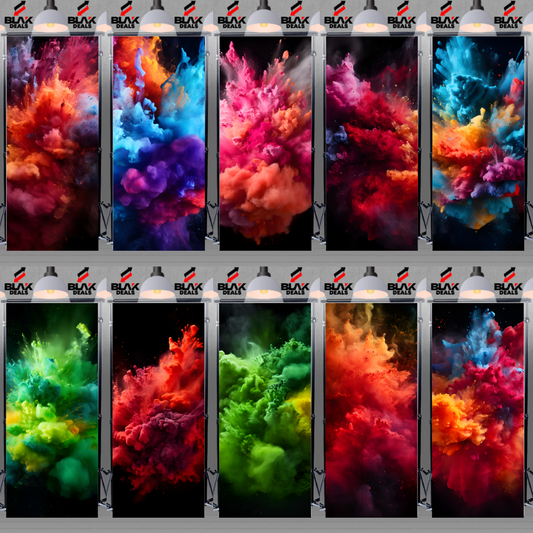 Powder Explosion Colorful Smoke Maternity Portrait Photography Backdrop Photoshoot | BLAK Deals